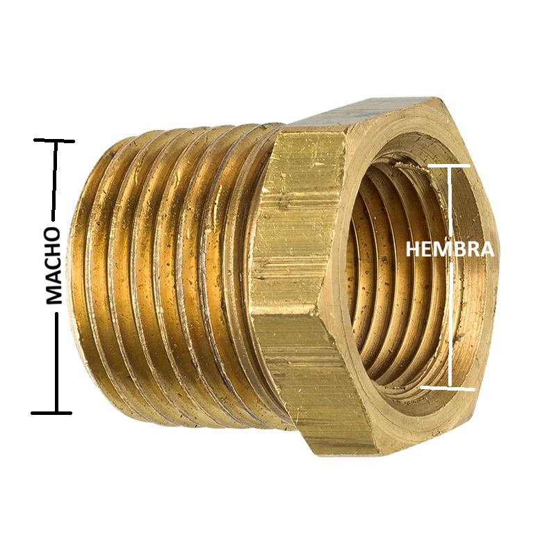 Macho 1/2 NPT - 